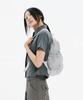 Hanahi Double Diagonal Zipper Backpack Gray