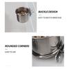 Stainless Steel Bird Feeding Bowl with Clamp, Parrot Food Water Cup,Cage Mounted Feeder Dish for Cockatiel Budgie Lovebird Finch