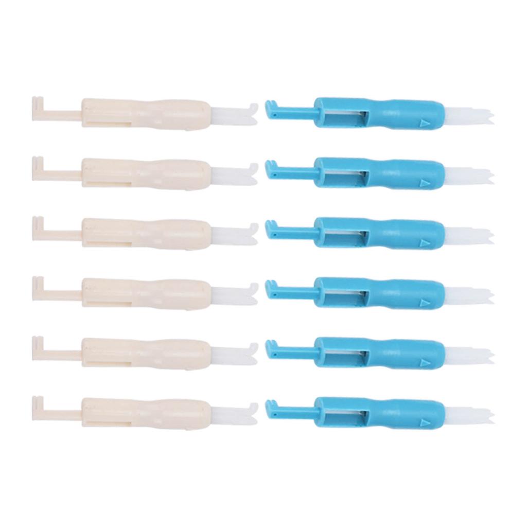 12Pcs Needle Threader Quick Thread Change Safe Durable Multifunctional Needle Inserter for Sewing Machine