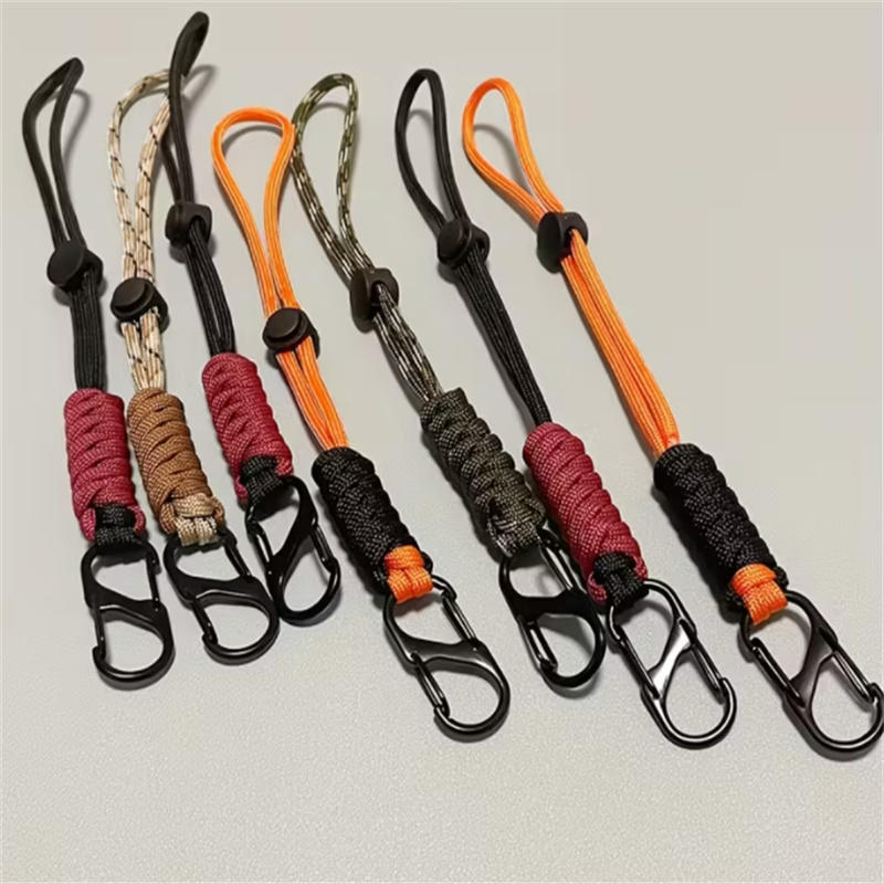1Pcs/Pack Creative Simple Color Blocked Braided Rope Anti Lost Keychain Backpack Hanging Accessories Car Keychain Hanging Rope