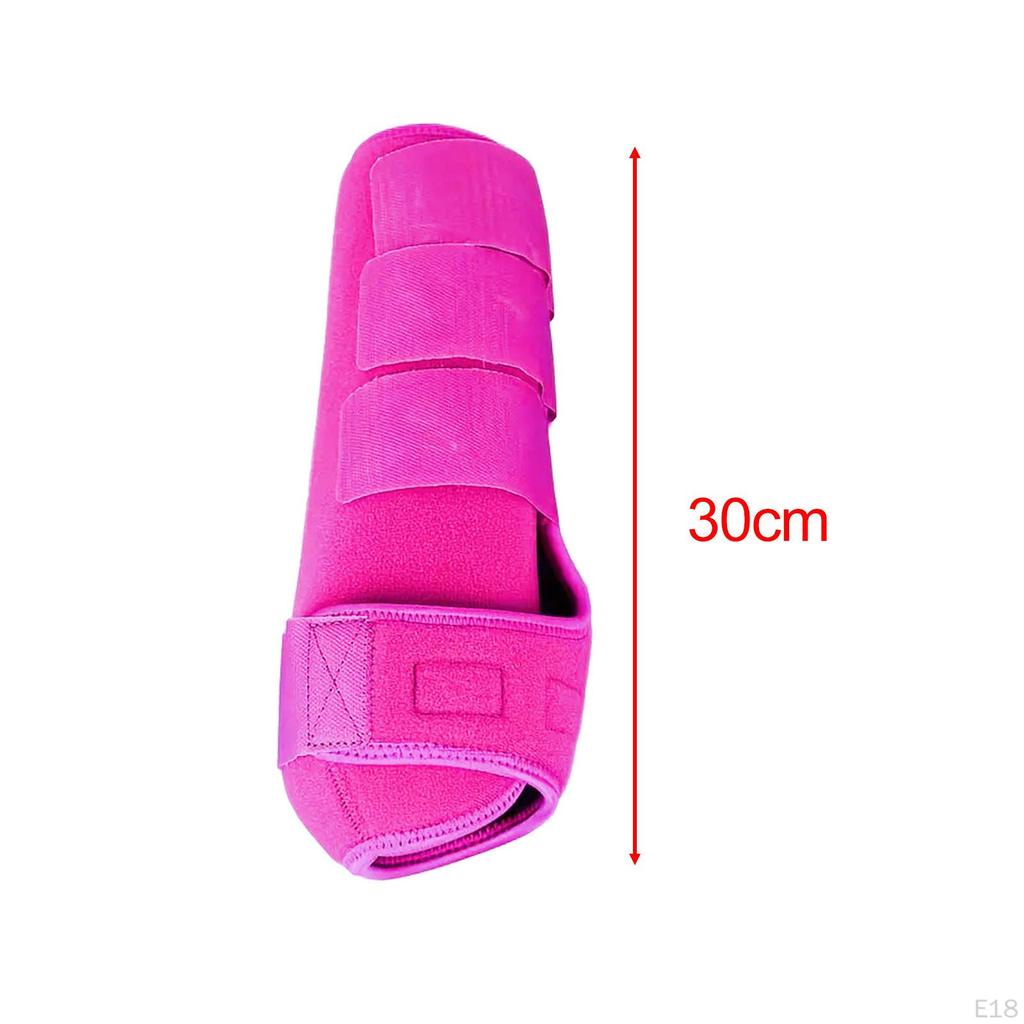 4 Pieces Horse Boots Leg Covers Reusable Breathable Durable Adjustable Wraps Set Guard for