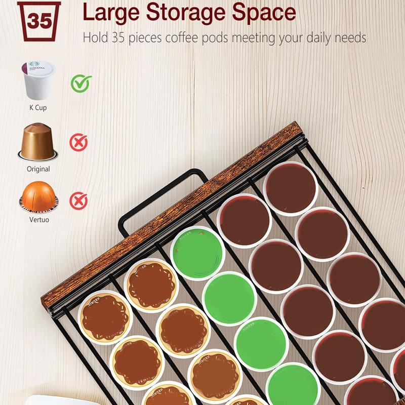 1 coffee machine storage rack, countertop rack manager, coffee bar accessories, spice rack, coffee counter rack