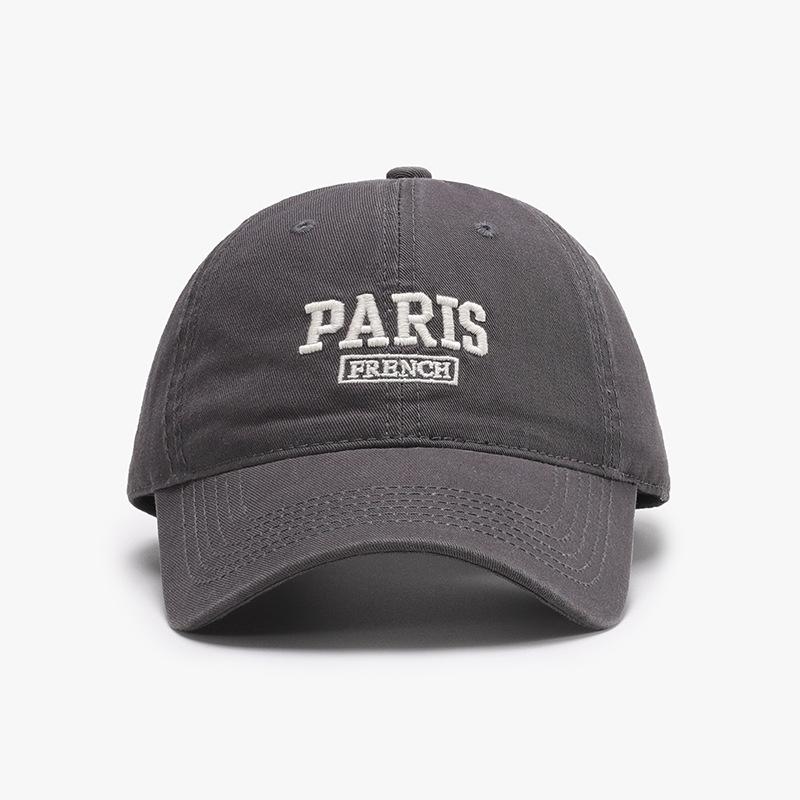 Koreanischer Stil Stickerei Buchstaben Baseballkappe Für Männer Frauen Pferdeschwanz Hüte Baumwolle Outdoor Einfacher Schirm Sommer Lässig Schirmmütze Neu