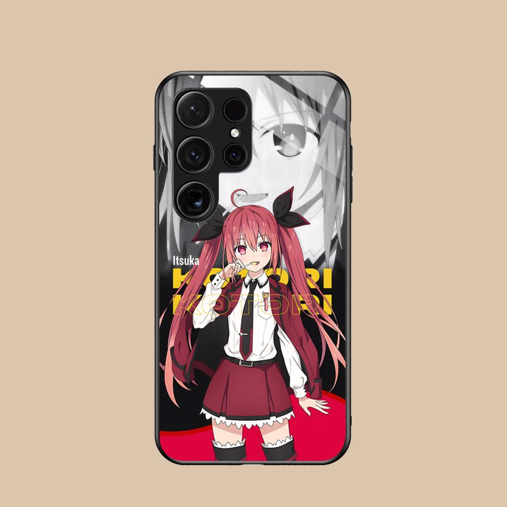 Date a Live Kotori Itsuka Glas Handyhülle für Samsung Galaxy S26 S25 S24 S23 S22 S21 S20 Note20 Plus FE Ultra Cover