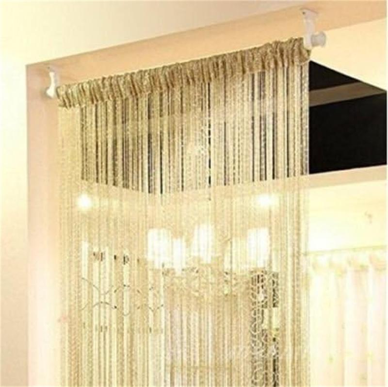 Door String Curtain Doorway Beads Curtains,Hanging Room Divider Beaded Decor Fringe Panel Closet Window Doors Sequin Sheer Tassel