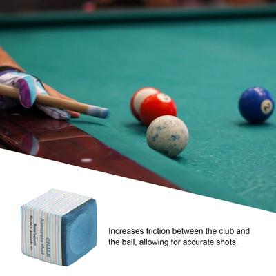 Blue Professional Pool Cue Chalk Blue Professional Pool Cue Chalk Strong Adhesion Dustproof Billiard Cue Chalk for Sports
