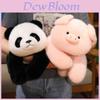 Lying Posture Pig Panda Plush Toy With Pp Cotton Filling For Girls And Giftgiving