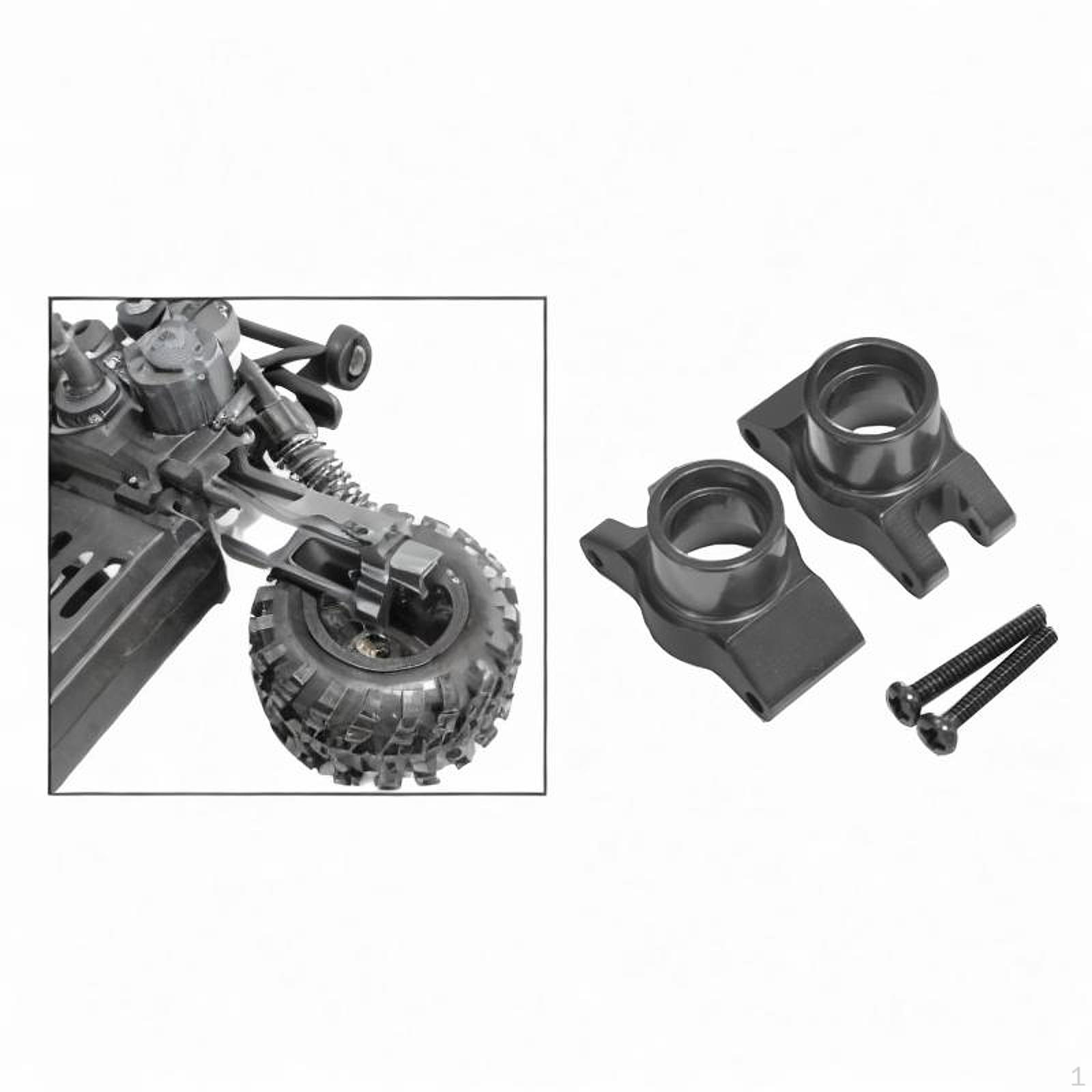 

Алюмінієвий сплав RC Автомобільний Кулак Поворотний Підшипник Запчастини для Ремонту Високопродуктивний Зносостійкий Задній Сидіння для сірий колір