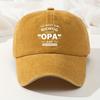 Letter Print Baseball Cap Men's Outdoor Peaked Cap Hip-Hop Dad Truck Casual Cap Retro Washed Cap Versatile for Men and Women