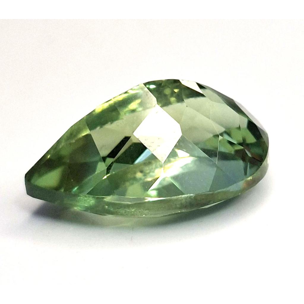11-13 Ct Natural Light Green Sapphire Pear Cut Stunning Certified Gemstone