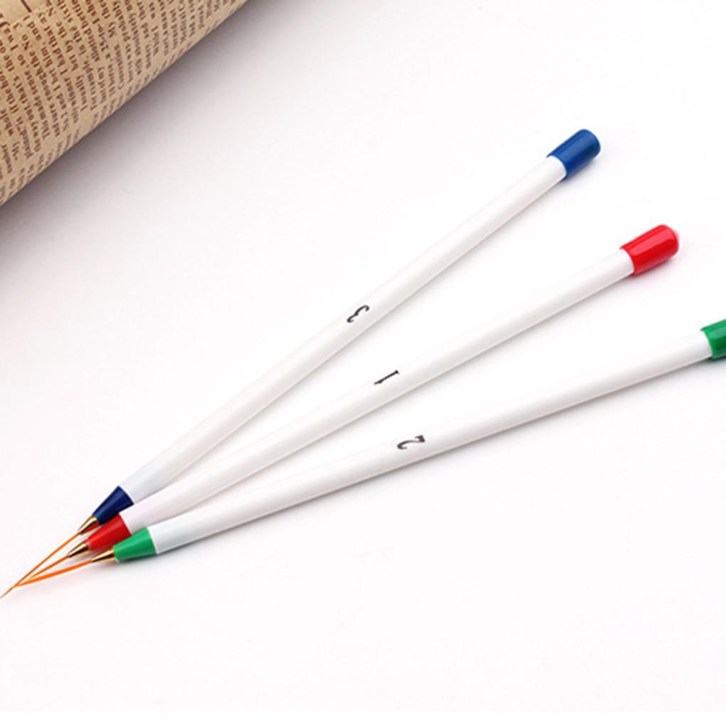 Hot Sale 3pcs/ Set Women DIY Drawing Painting Striping Plastic Pull Line Pens Brush Kit