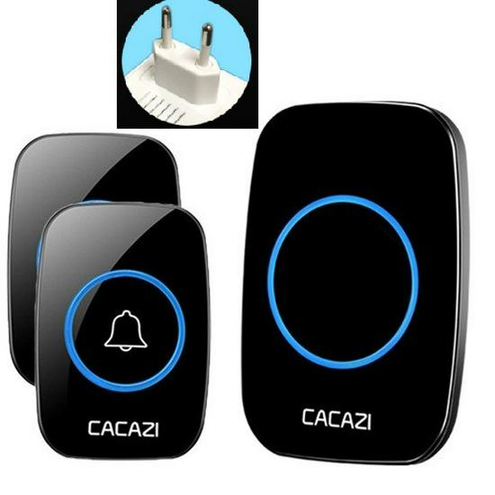 A10 Wireless Long-Range Home Doorbell with Multiple Call Bells and Elderly Pager, Compatible with EU, US, and UK Standards.