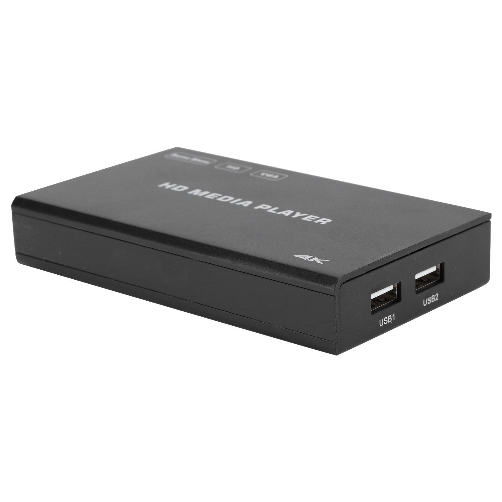 

Цифровой медиаплеер X6 Super High Definition 4K HDMI с автоматическим циклическим воспроизведением 100‑240 В Великобритания UK Plug