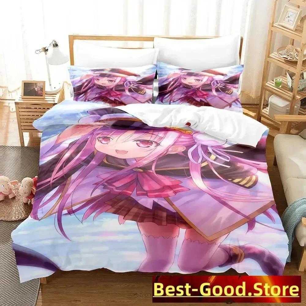 Heaven Burns Red Anime Printed Bed Set Duvet Cover Pillowcase Bedding Set Bed Linen Sheet Quilt Cover Full Queen King Size