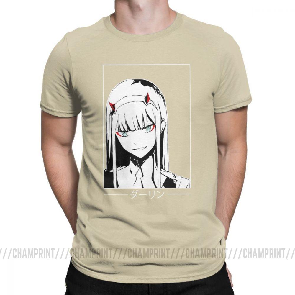 Cool Zero Two T Shirt Darling In The Franxx Movie Koszulka męska 100 bawełna