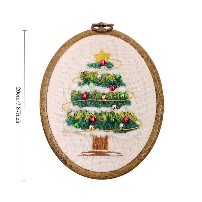 1pc Christmas Snowman Embroidery Kit - DIY Gift Making Toolkit