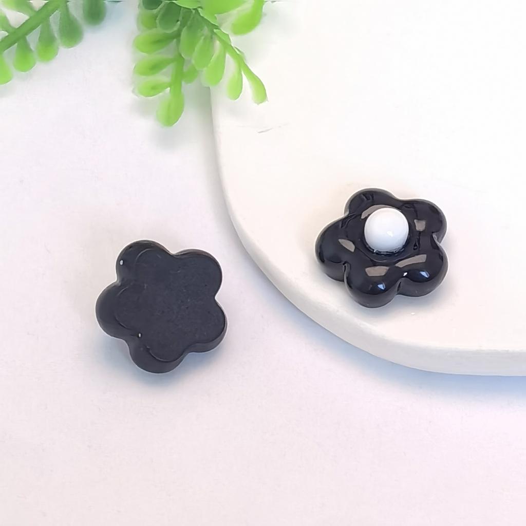 100pcs/lot Cut Flowers Flatbacks Resin Cabochons Embellishment for Scrapbooking Card Making