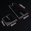 Transparent Acrylic Bike Kickstand Portable Foot Support For Mountain Road Bike Kickstand Non-Slip Bike Stand Cycling Parts