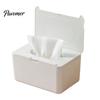 Dust Proof Tissue Storage Wipes Dispenser, Refillable with Buckle-Sealed Cover Box, Moisture Lock Wet Wipe Holder Dustproof Easy Pull Pouch