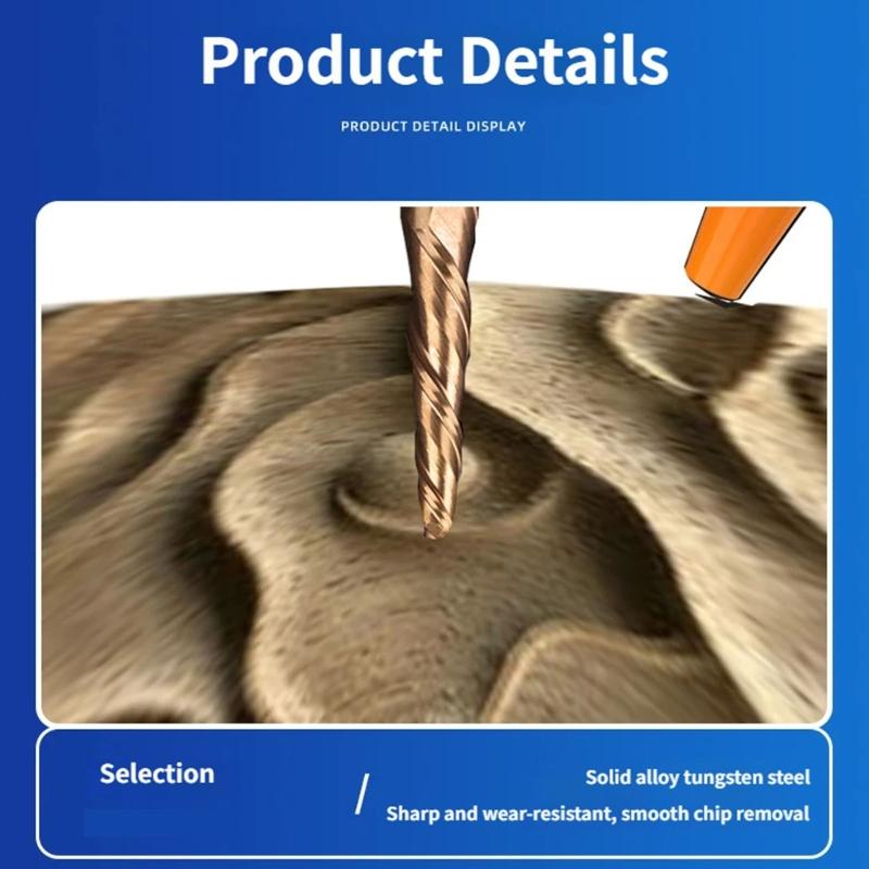 Solid Thread Engraving Drill Bit Steel Carving Tool For High Accuracy Metal Wood And Plastic Carving