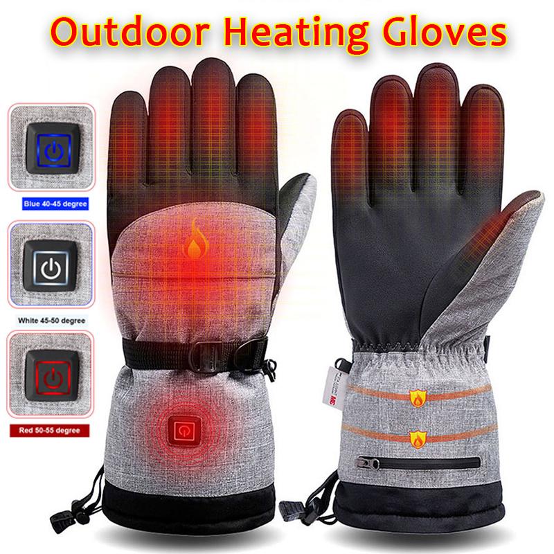 Elektrické vyhřívání Sněžné skútry Lyžařské rukavice Sněhové rukavice Větruodolné Vodotěsné Muži Ženy