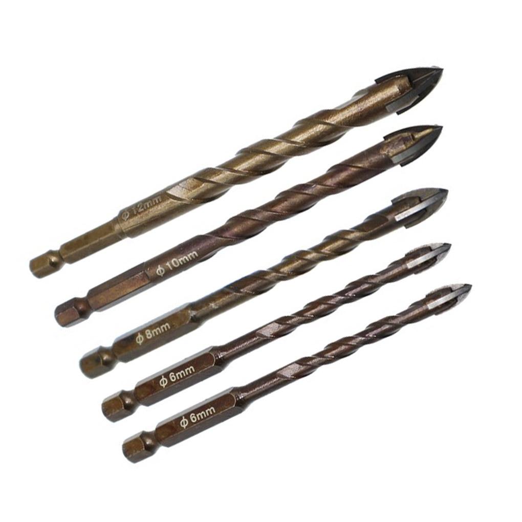 Drill Bits Hexagon Tile Stone Openers Alloy Hole Openers Alloy Woodworking Glass Drill Set
