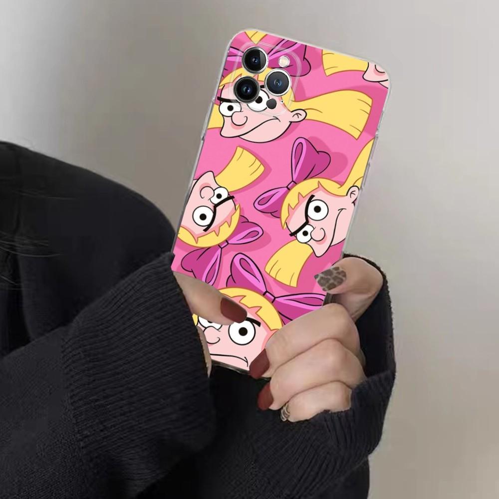 

Hey Arnold Helga Bonito Phone Case For IPhone 16 15 8 7 6 6S Plus X SE XR XS 14 11 12 13 Mini Pro Max Mobile Case iPhone 13 mini
