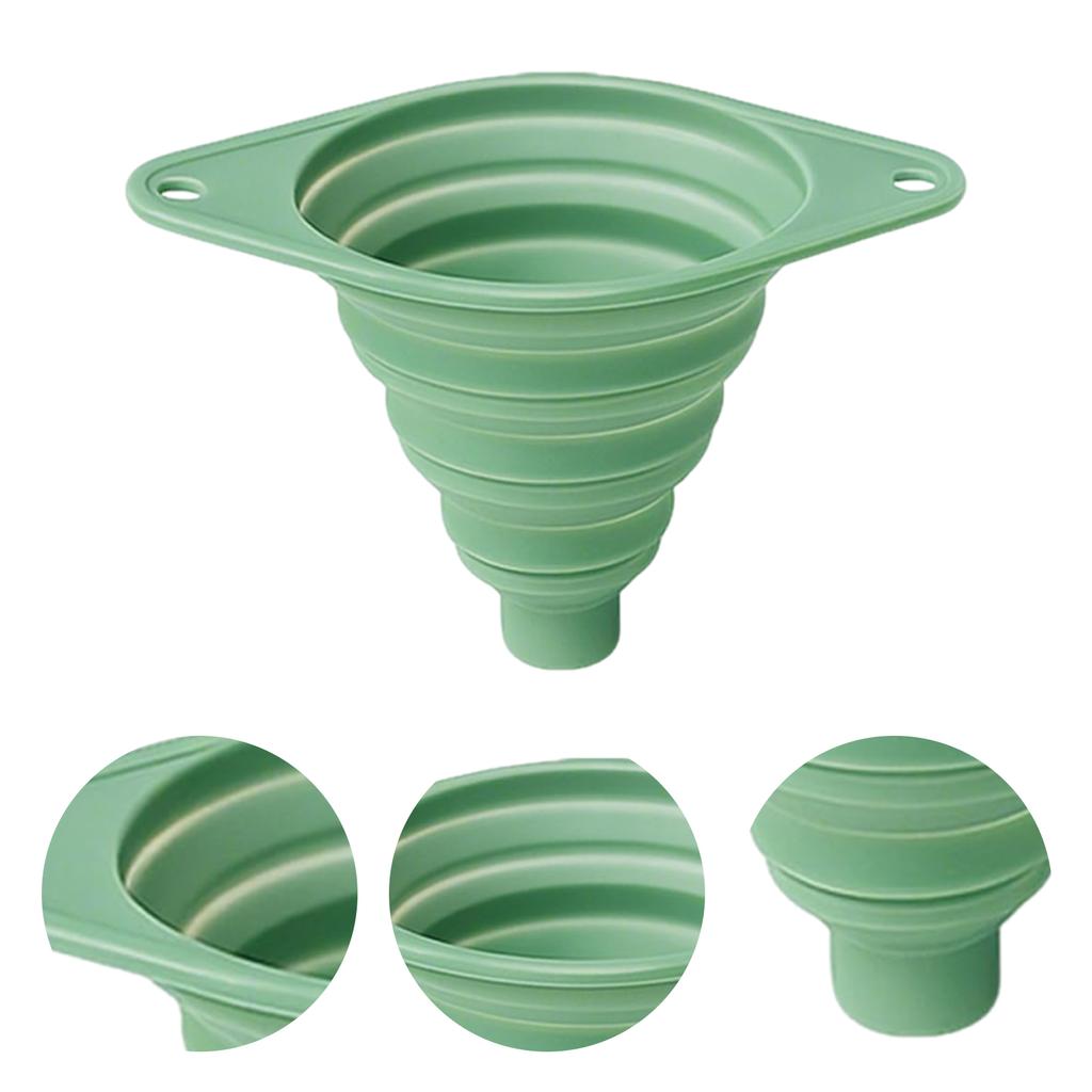 Foldable Silicone Telescopic Funnel Collapsible Silicone Funnel Foldable Kitchen Funnels for Kitchen Use Filling Bottles