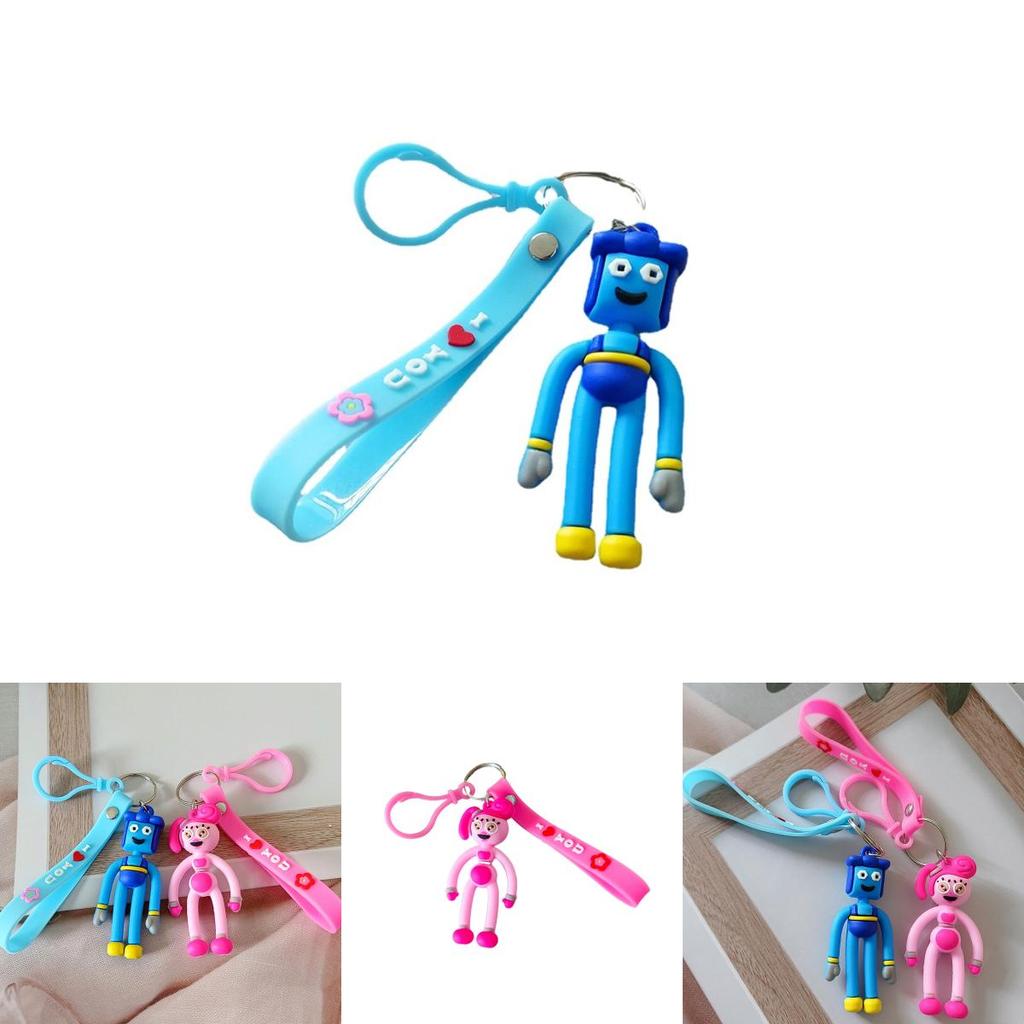 Poppy Playtime Three-dimensional Couple Keychain Stylish And Durable Silicone Pendant