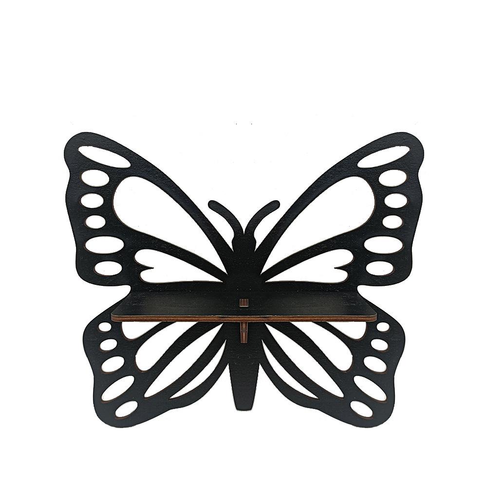 In-Stock American-Style Wooden Wall Shelf: Living Room & Bedroom Decorative Storage Bracket