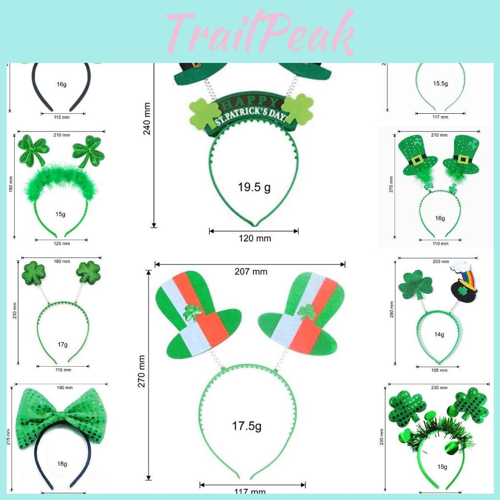 St. Patrick's Day Decoration Kit 5pcs Irish Theme Hair Band