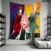 Spy X Family Tapestry Anime Bedroom Tapestry Wallmounted Fashion Print Work Of Art Homestay Soft Decoration Tapestry Home Decor