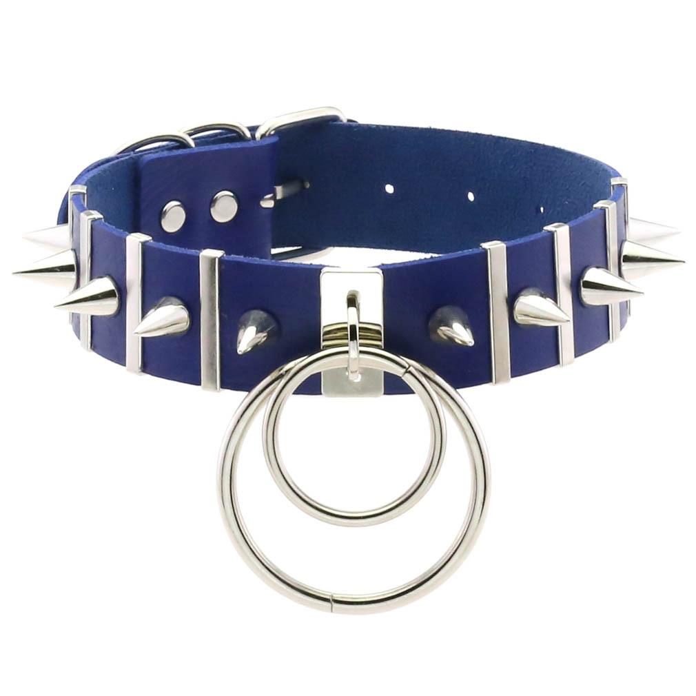 Big Spikes Choker Leather Collar  Metal Punk  Necklace  For Women Men Emo  Chocker Goth Jewelry Harajuku Accessories