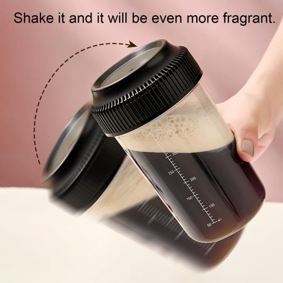 Bouteille Shaker Protéine, 540ml Tasse Mélangeur Anti-fuite pour Poudre de Protéine, Bouteille Blender Graduée pour Thé au Lait