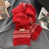 Retro Knitted Scarf Korean Style Winter Scarf Versatile Ladies Wool Scarf
