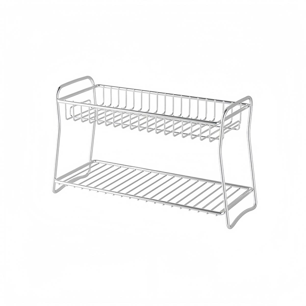 

Stainless Steel 2Tier Spice Rack Standing Seasoning Holder For Kitchen Countertop Kitchenware Rack 32x12.5x18.5cm,39.9x16x18.5cm