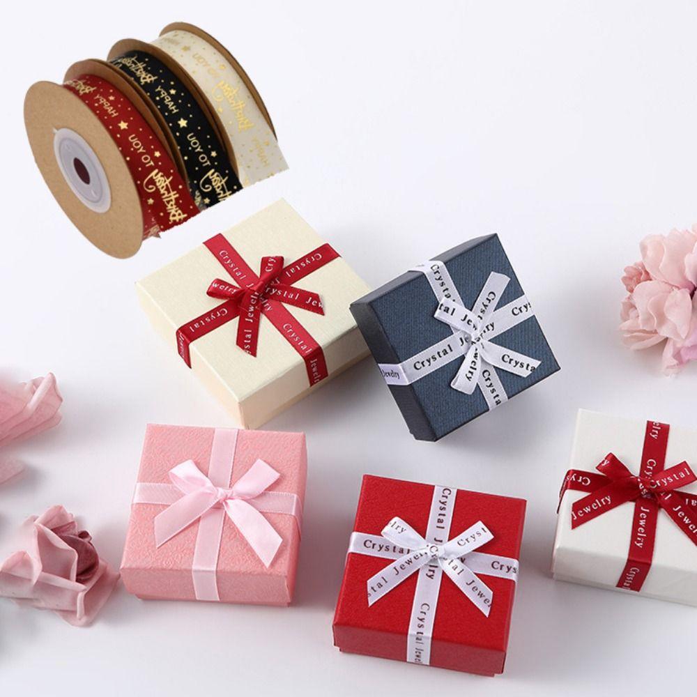 Beautiful Durable Happy-birthday Gift Wrapping Ribbon Ribbon Satin Printing Ribbon Craft Supplies