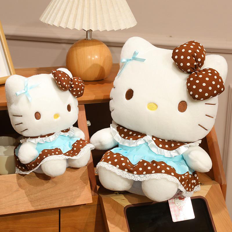 Hello Kitty Cocoa Tea Plush Doll - KT Cat Gift for Children