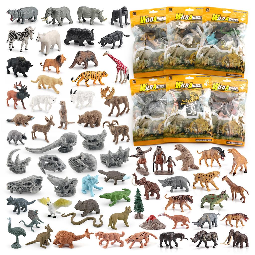 Simulation Prehistoric Creature Model Primate Mammal Skull Tabletop Static Ornament Toy