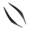 2 Pcs Headlight Eyebrow Left Right Front Light Eyelid Cover Trim for 5 Series F10 Pre‑LCI 2010 to 2013