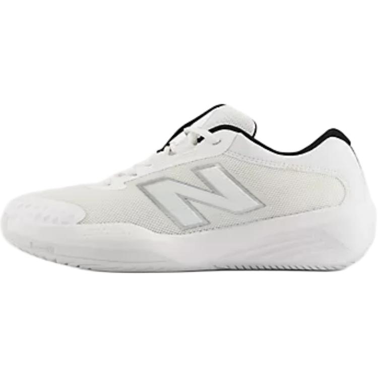 

New Balance Abrasion Resistant Low top Kids Training Shoes White Black Kids KC996WH6 28.5