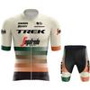 Maglia da Ciclismo a Manica Corta Traspirante ad Asciugatura Rapida per Uomo Donna, Abbigliamento per Bici da Strada e Mountain Bike con Salopette