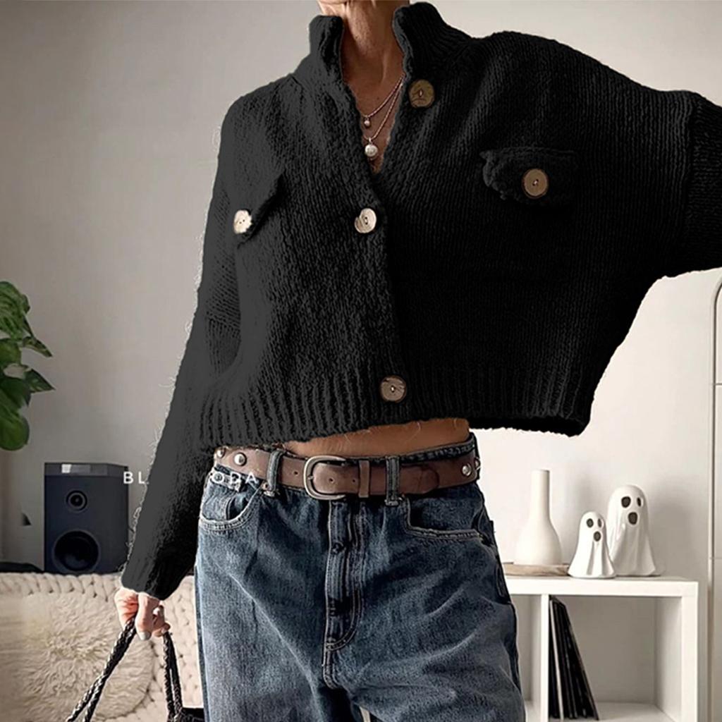 Women's Casual Long Sleeve Jacket Sweater 2025 Autumn and Winter