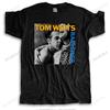 New Men Crew Neck Tees Popular Tom Waits Rain Dog Music Legend Mens Black Tshirt Size S2XL North Carolina Jersey Euro Size