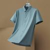 Dibinze Men's Plus Size Loose Fit Striped Short Sleeve Polo Shirt