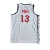 Nike NBA Poole Washington Wizards Fan Edition Graphic Print Crew Neck Sleeveless Basketball Jersey Men Jersey FQ4396-407