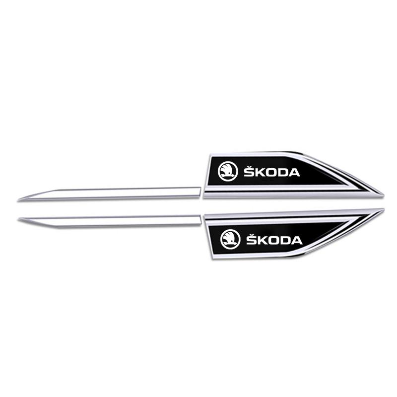

Car Body Protective Sticker Fender Side Blade Badge For Skoda octavia 2 a7 a5 rapid fabia yeti superb SCALA citigo Accessories