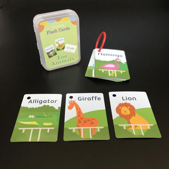 27Pcs/20Pcs/30Pcs Baby Flash Card Thickened Eye Protection Improve Logic Early Learning Flash Card Animal Number Alphabet Card Kit for Newborn