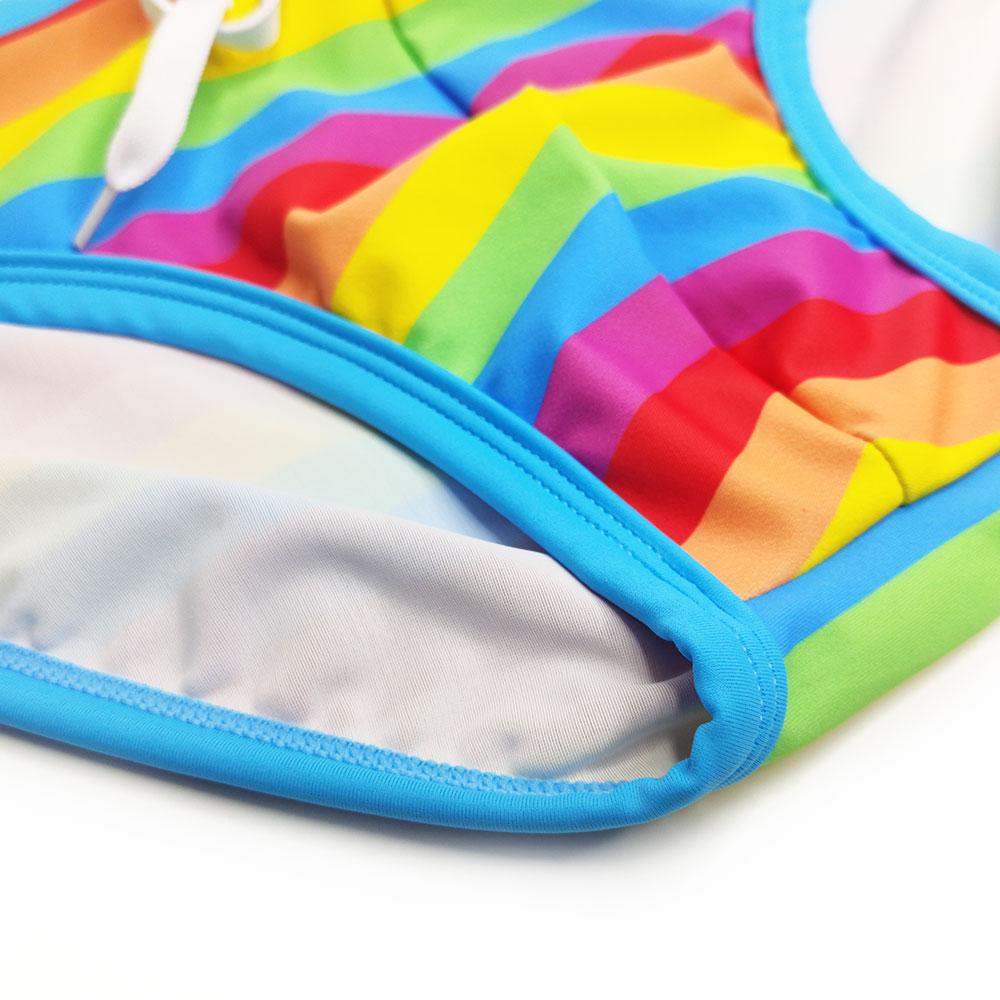 Pride Stripe Bikini Rainbow Costum de baie sexy pentru bărbați pentru bărbați Costum de baie pentru surfing cu talie joasă