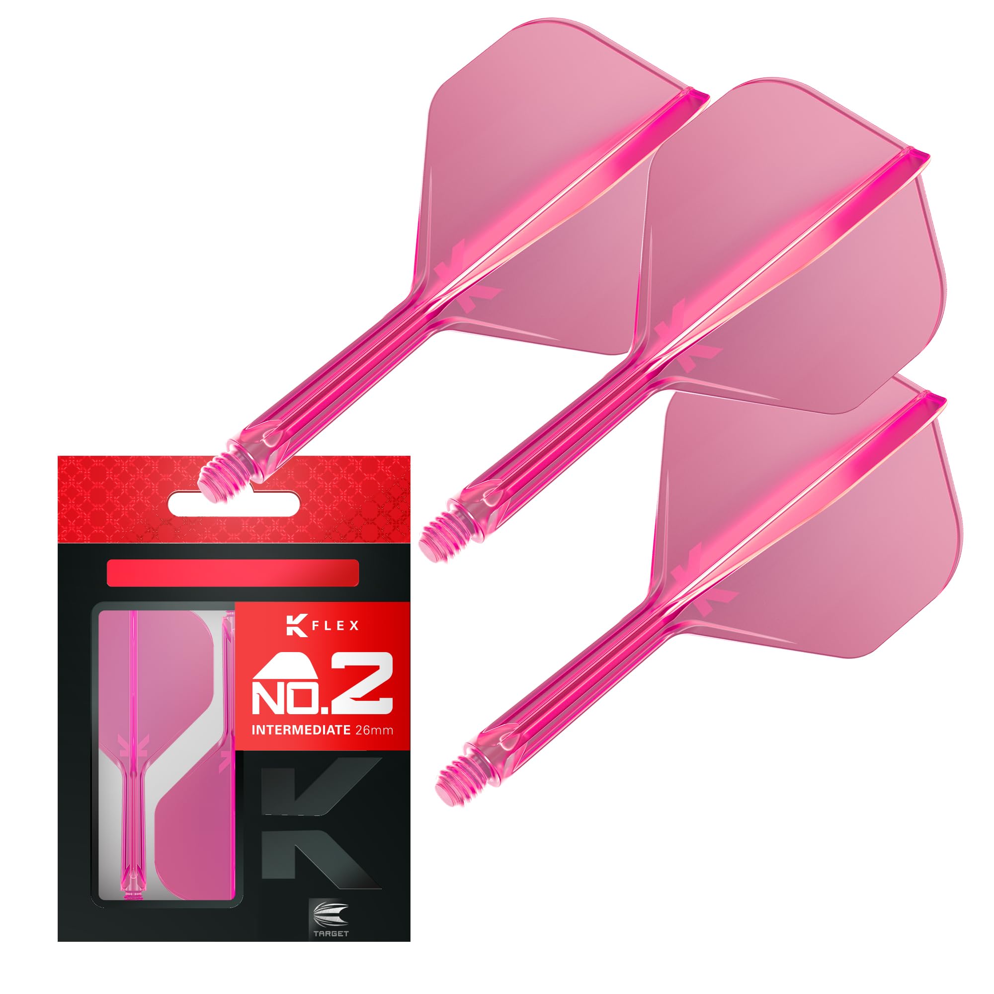 TARGET K-FLEX FLIGHT NEON SHAPE/NO2 pink 26mm